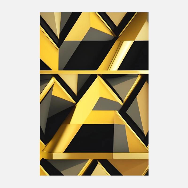 Goldenes Muster Poster 20x30 cm
