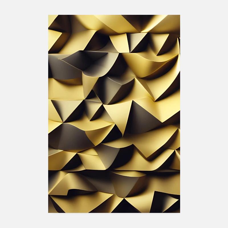 Gouden patroon Poster 20x30 cm