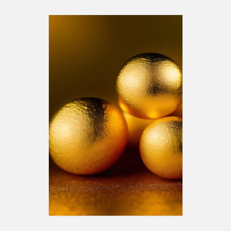 Gold Stücke Poster 20x30 cm