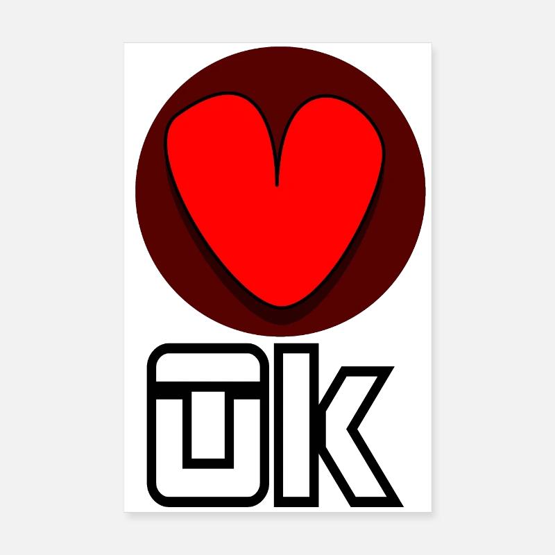 Ok - Poster 20 x 30 cm - blanc