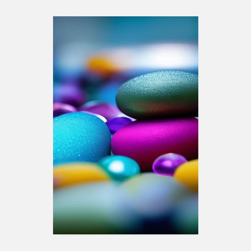 Colorful stones Poster 8" x 12" (20x30 cm)