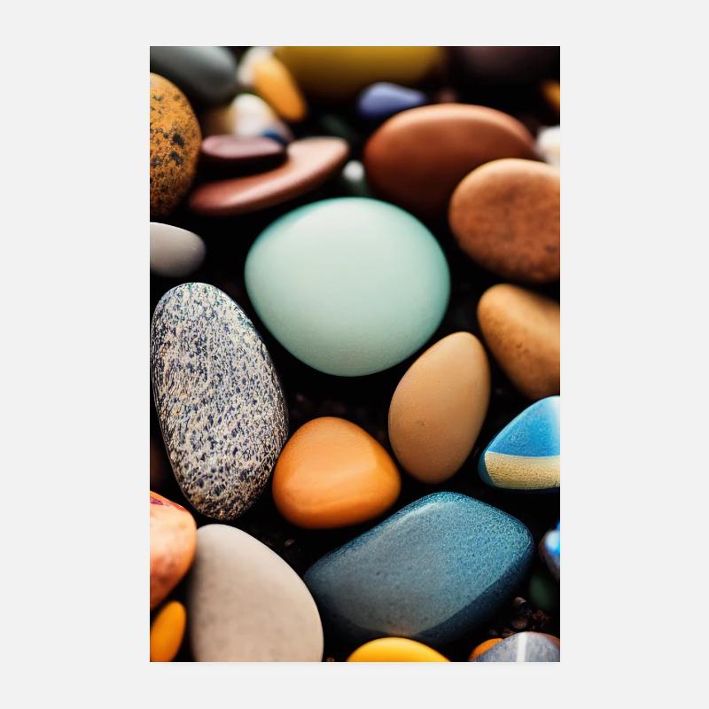 Pierres colorées Poster 20 x 30 cm