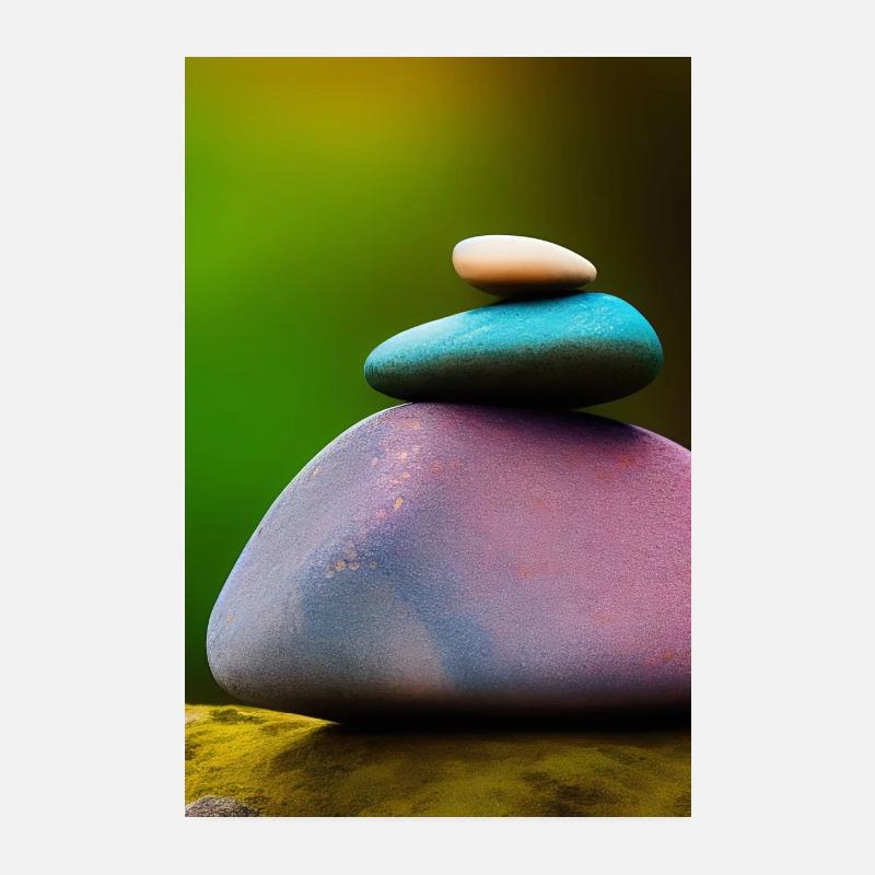 Pierres colorées Poster 20 x 30 cm