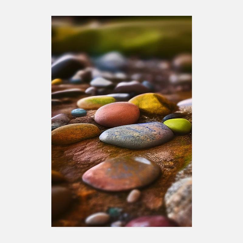 Pierres colorées Poster 20 x 30 cm