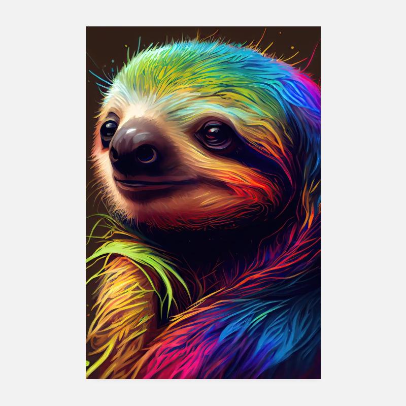 The Kindless Sloth Poster 20x30 cm