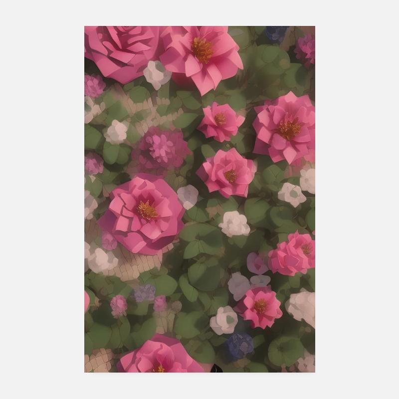 Blumen Kunst Poster 20x30 cm
