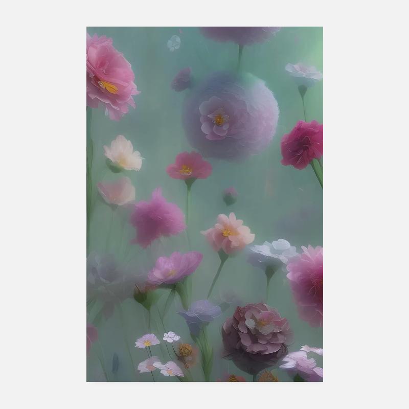 Blumen Kunst Poster 20x30 cm