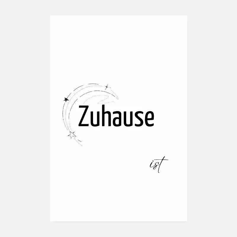 Zuhause ist 1 Teil aus einer 3er Serie Poster 20x30 cm