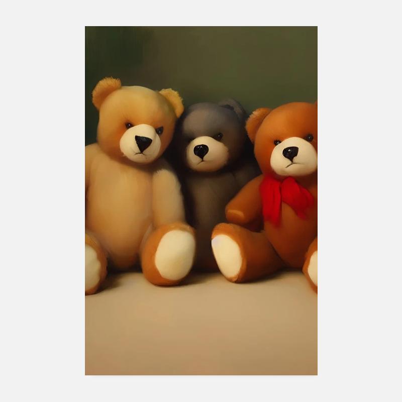 Teddybär Poster 20x30 cm