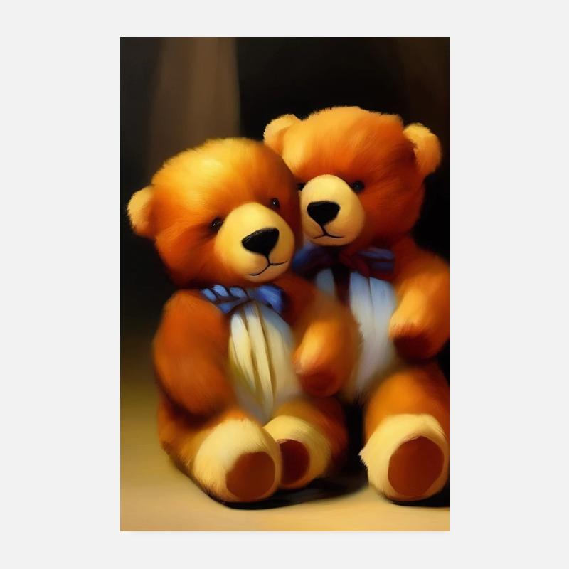 Teddy bear Poster 8" x 12" (20x30 cm)