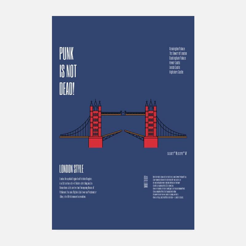 Londo, Punk is not Dead Poster 20x30 cm