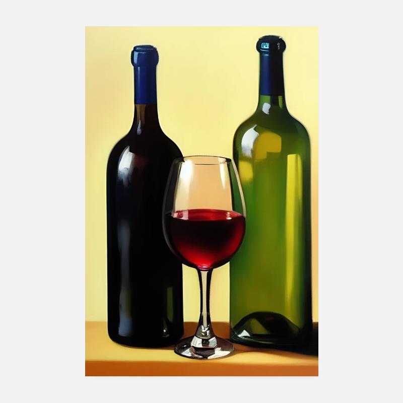 Buveurs de vin Poster 20 x 30 cm