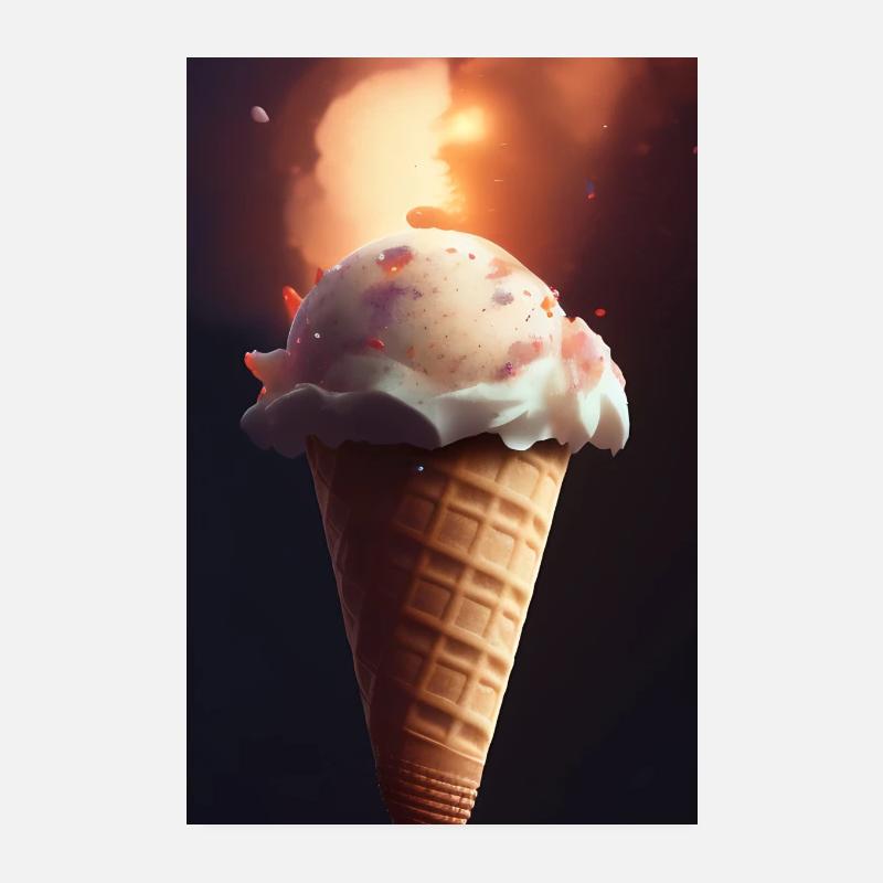 Ice cream Poster 8" x 12" (20x30 cm)