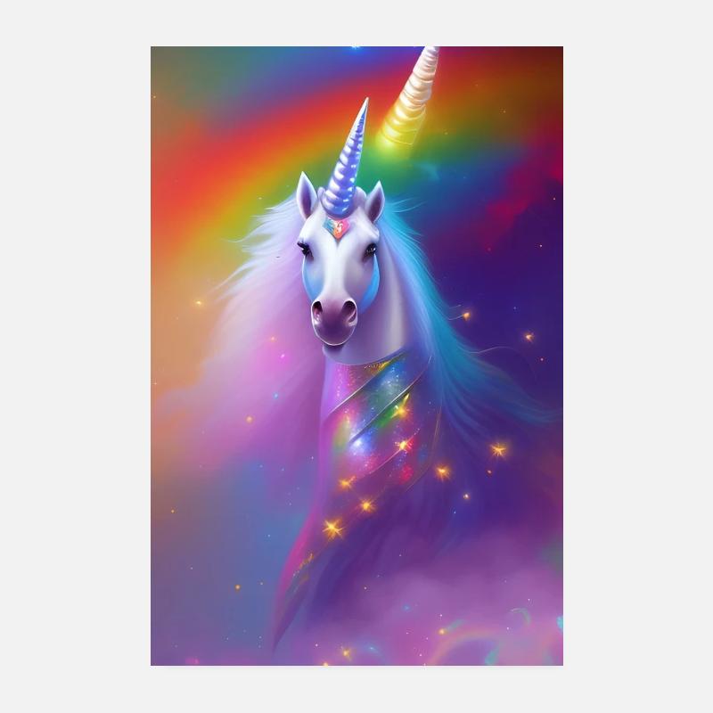 Licorne Poster 20 x 30 cm