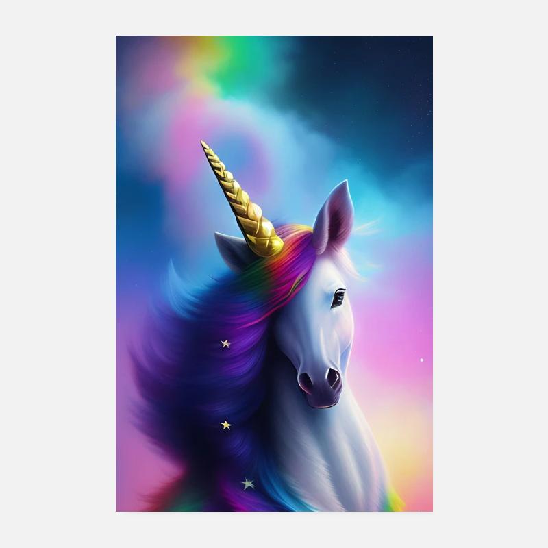Licorne Poster 20 x 30 cm
