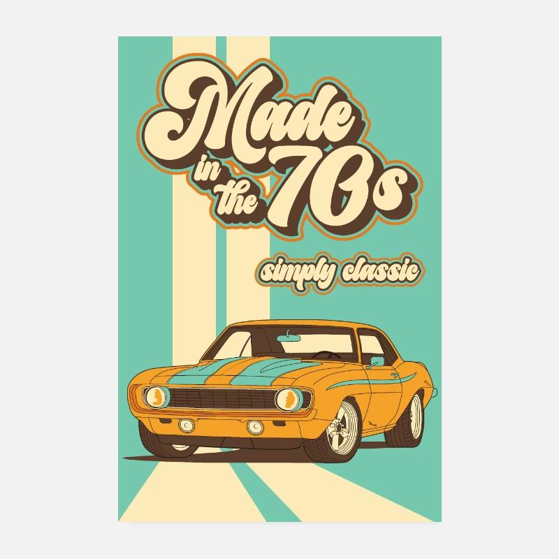 70s Posters - Poster 8" x 12" (20x30 cm) - white