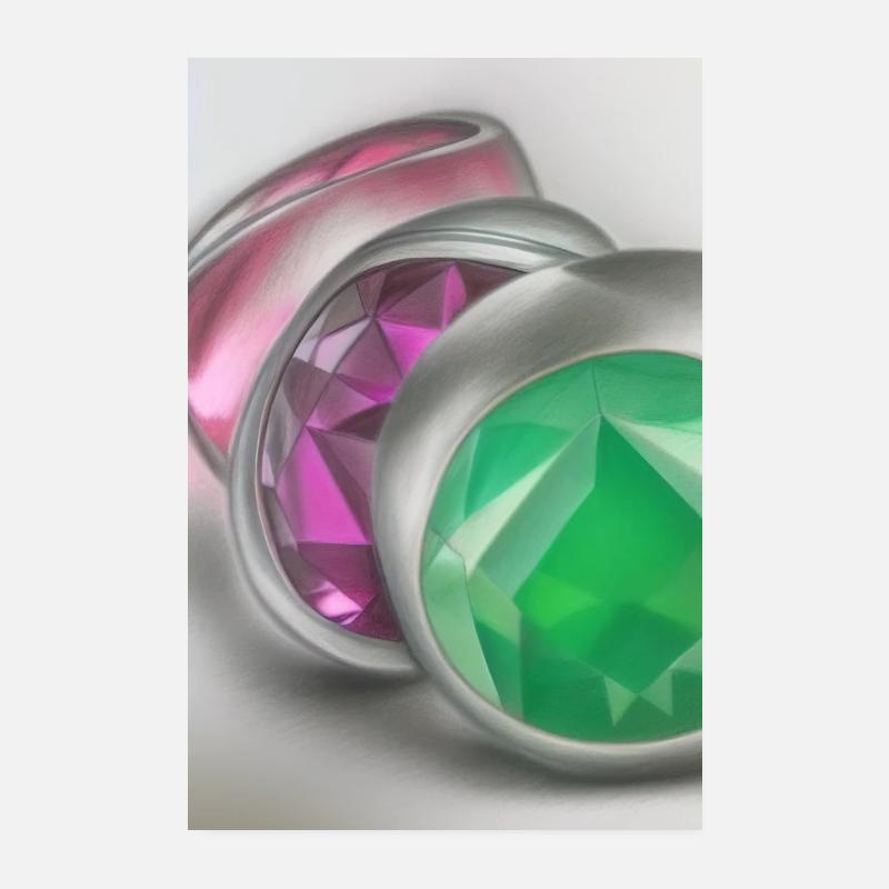 Edelsteine Poster 20x30 cm