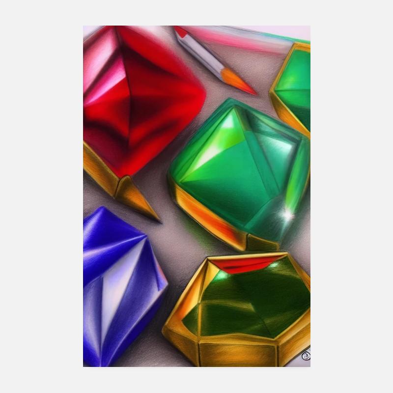 Gemstones Poster 8" x 12" (20x30 cm)