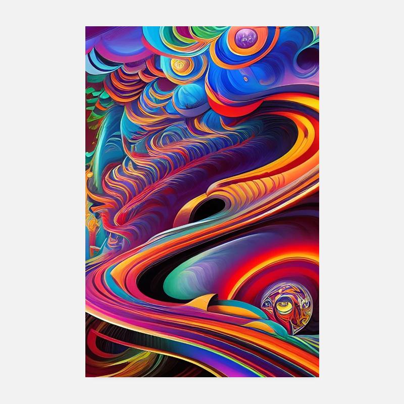 Abstract art Poster 8" x 12" (20x30 cm)