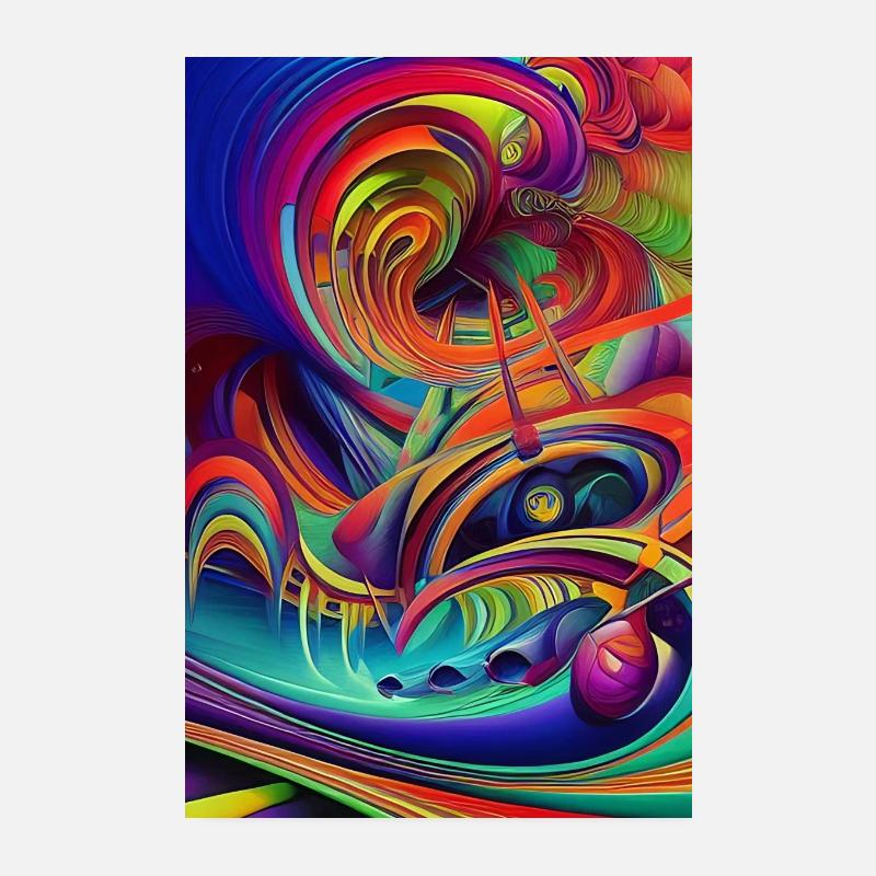 Abstract art Poster 8" x 12" (20x30 cm)