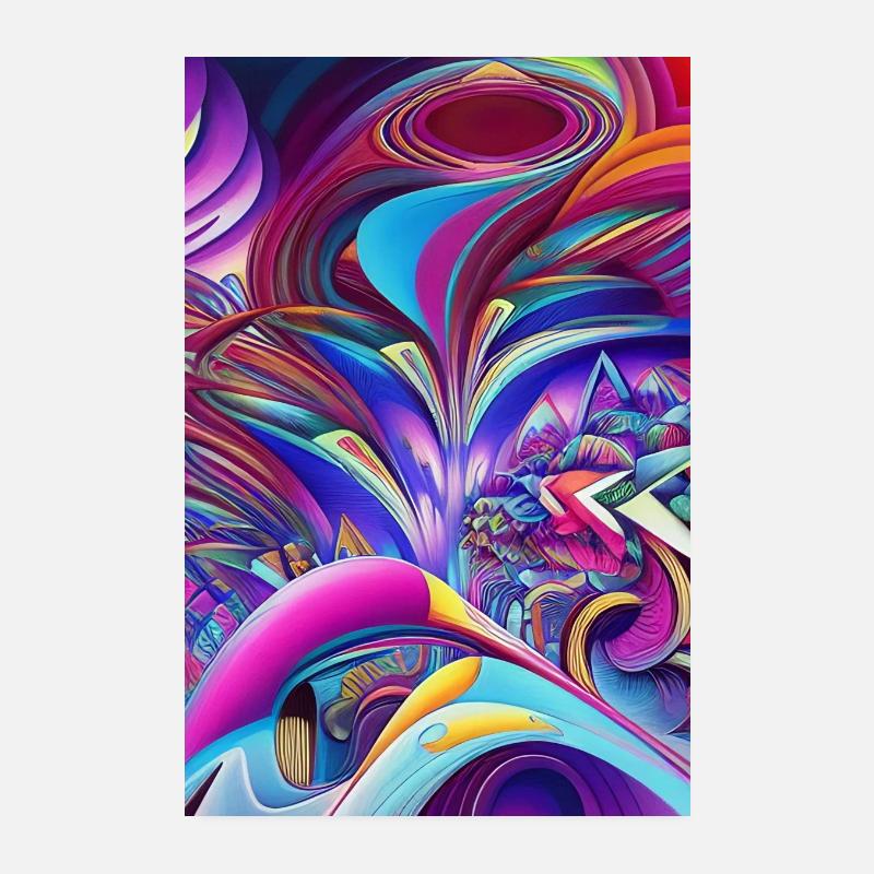 Abstract art Poster 8" x 12" (20x30 cm)