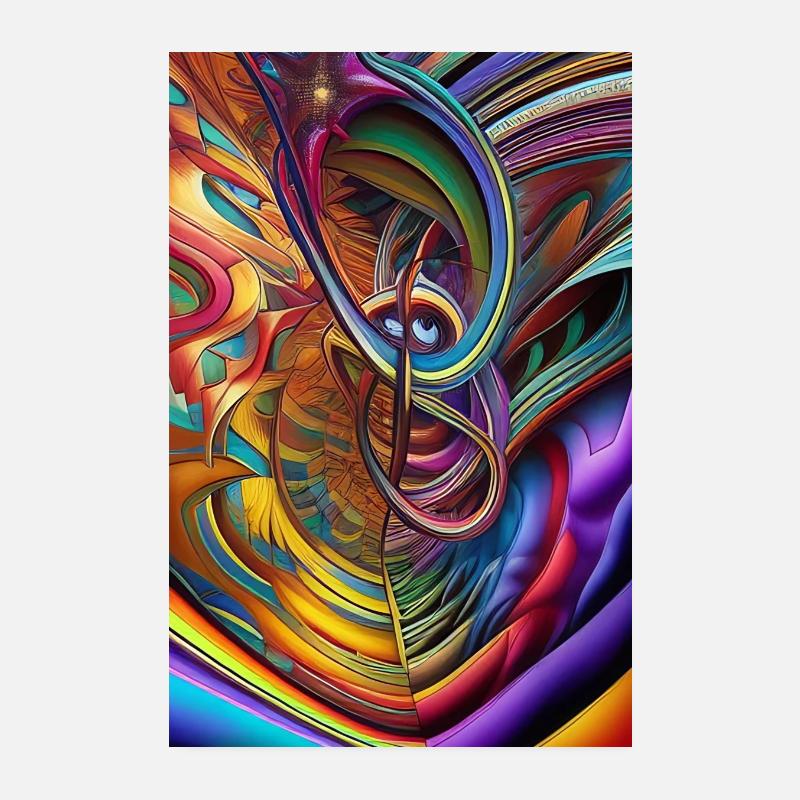 Abstract art Poster 8" x 12" (20x30 cm)