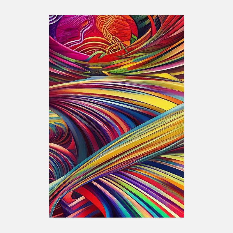 Abstract art Poster 8" x 12" (20x30 cm)