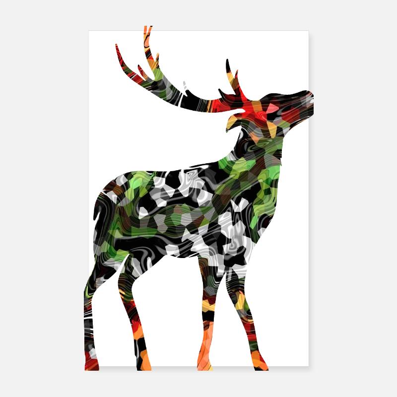 Cerf Poster 20 x 30 cm