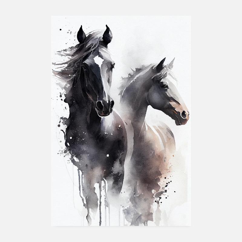 Pferd Pferde Reiten Pferdereiten Sprungreiten Poster 20x30 cm