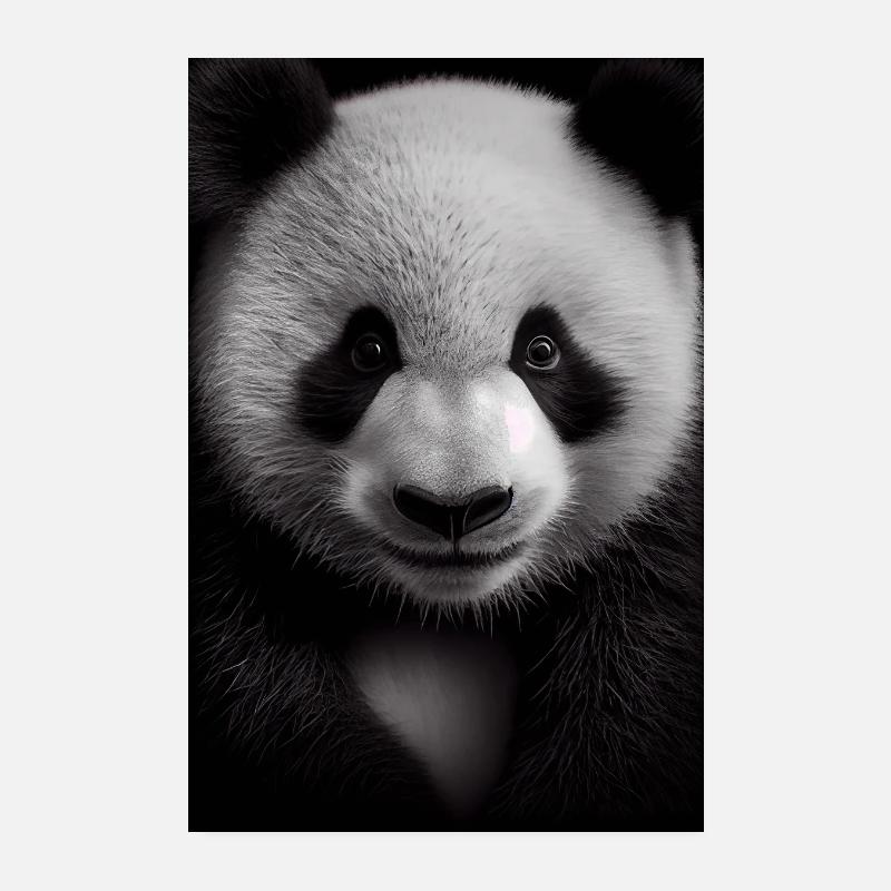Pandabär Panda Tier Pandas Closeup Poster 20x30 cm