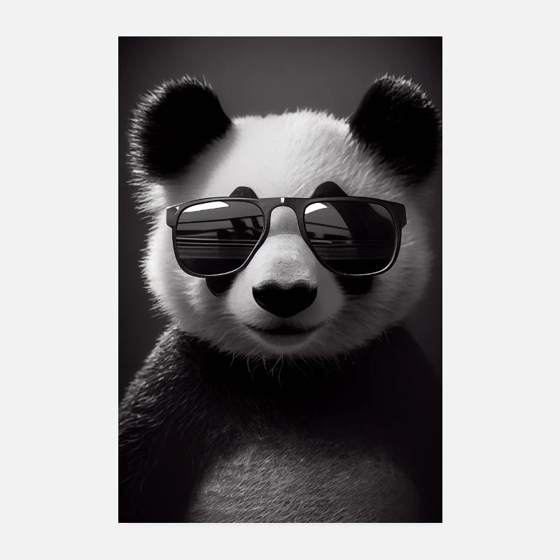 Panda Bear Panda Animal Pandas Lunettes de soleil Poster 20 x 30 cm