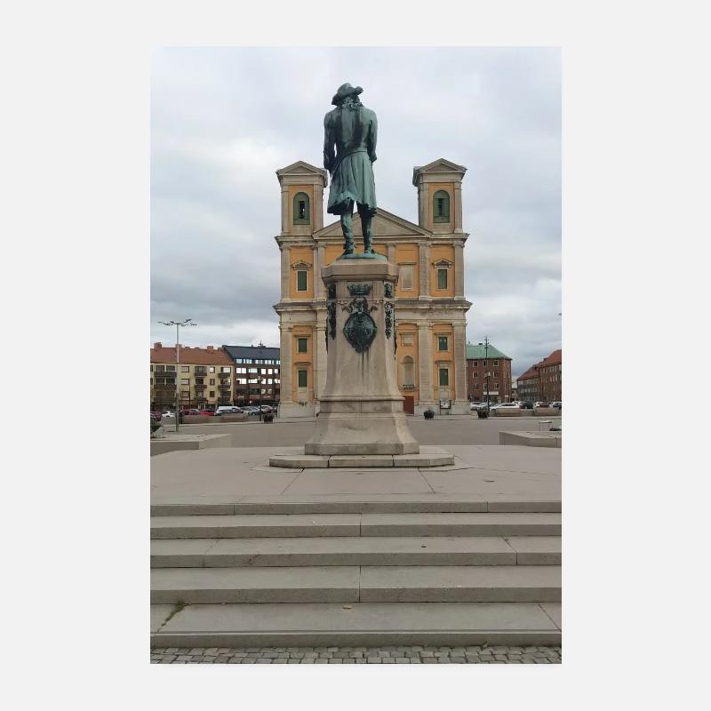 Le roi devant l’église de Frédéric Poster 20 x 30 cm