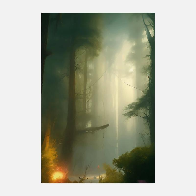 Gemälde - Poster 20x30 cm - Weiß