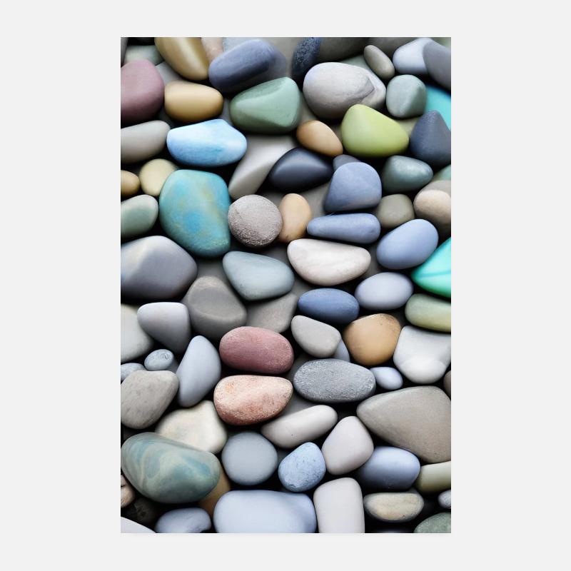 Pierres colorées Poster 20 x 30 cm