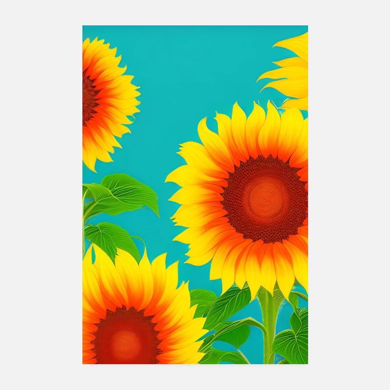 Sunflowers Poster 8" x 12" (20x30 cm)