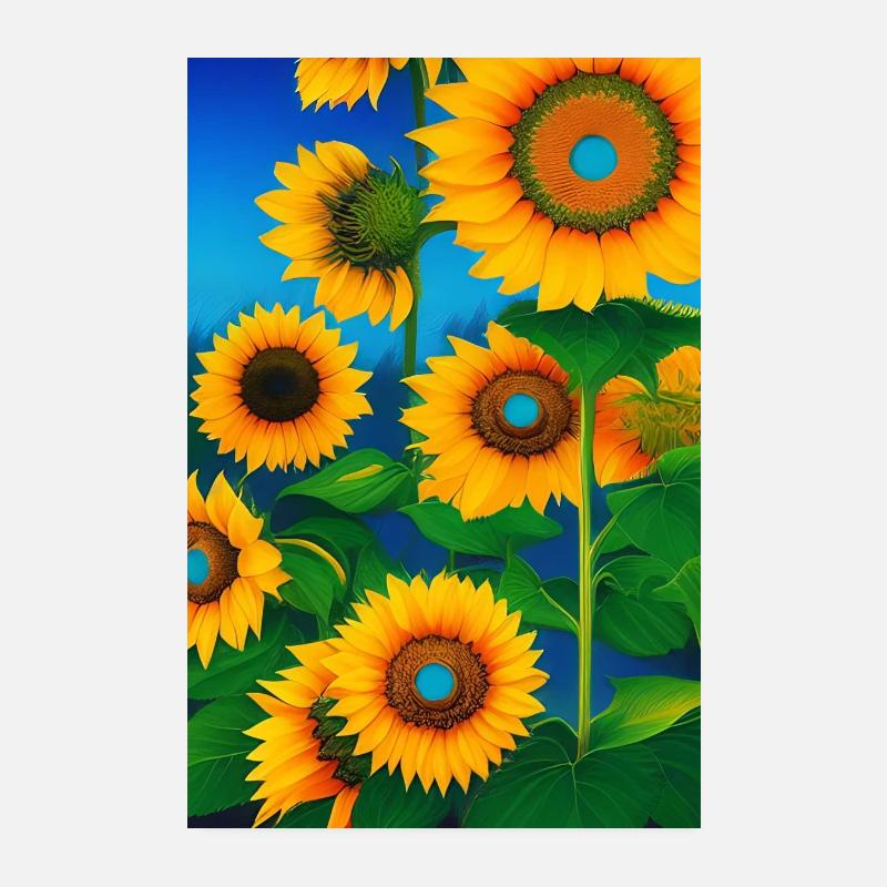 Sunflowers Poster 8" x 12" (20x30 cm)