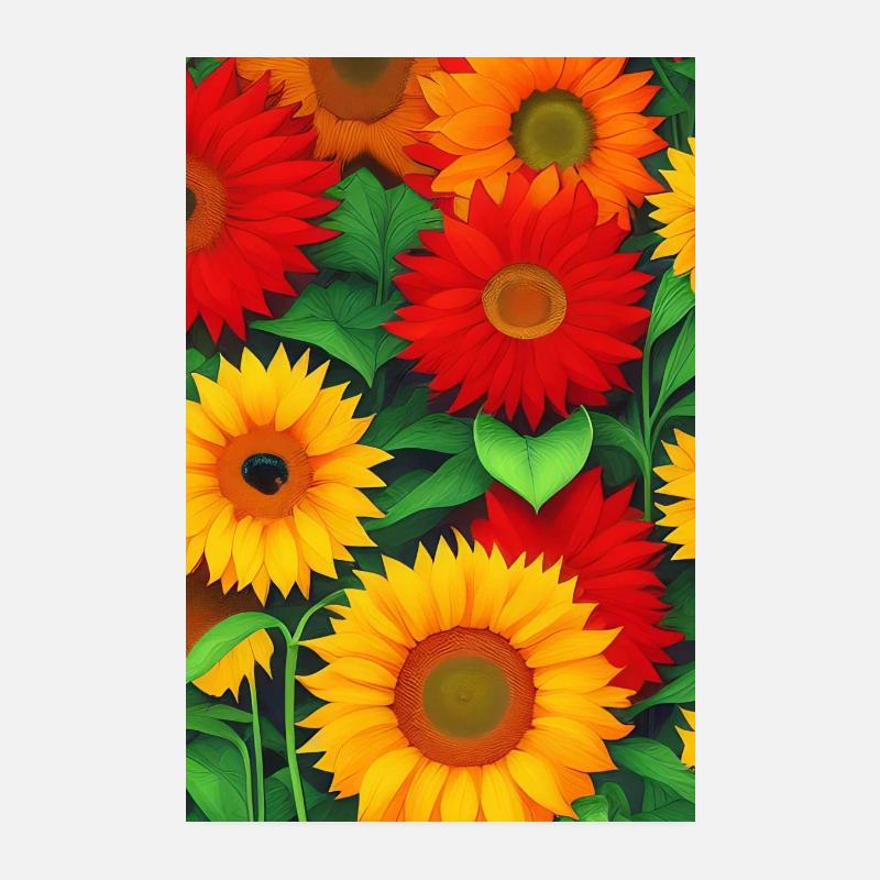 Sunflowers Poster 8" x 12" (20x30 cm)