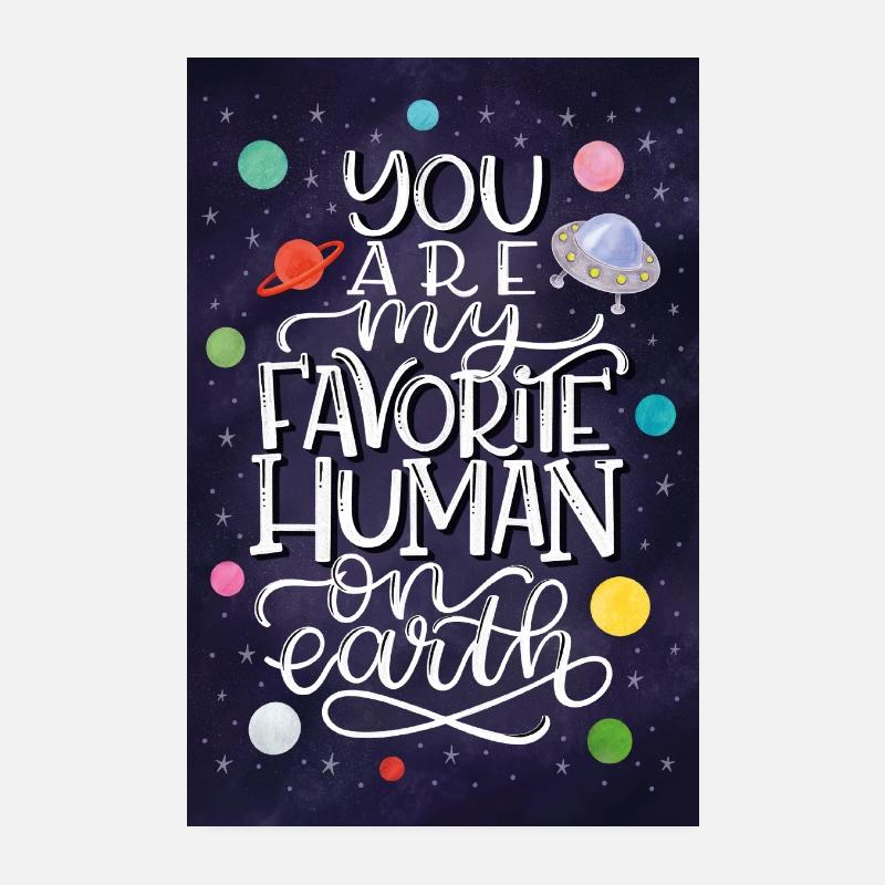 Tu es mon humain préféré Poster 20 x 30 cm