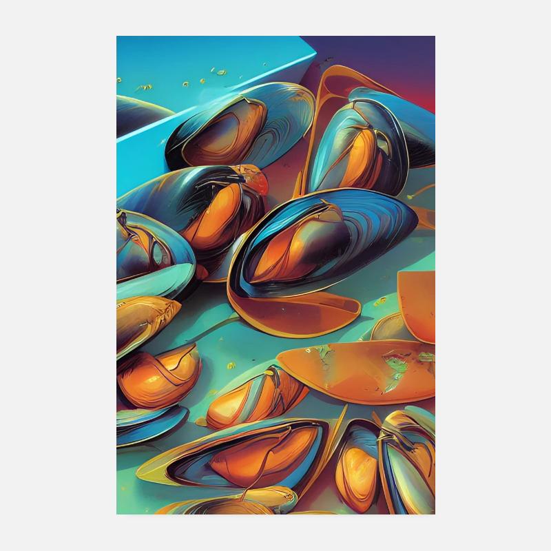 Muscheln Poster 20x30 cm