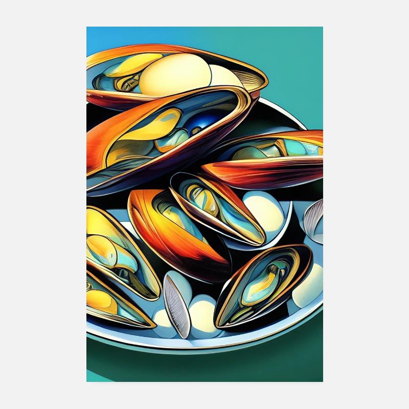 Muscheln Poster 20x30 cm