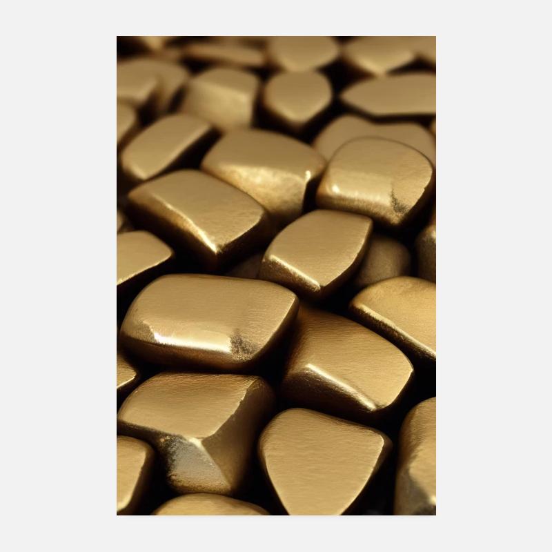 Or - Poster 20 x 30 cm - blanc