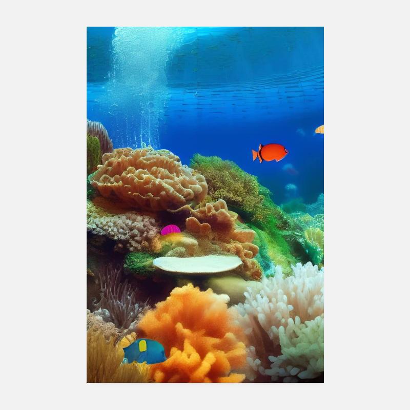 Underwater Poster 8" x 12" (20x30 cm)