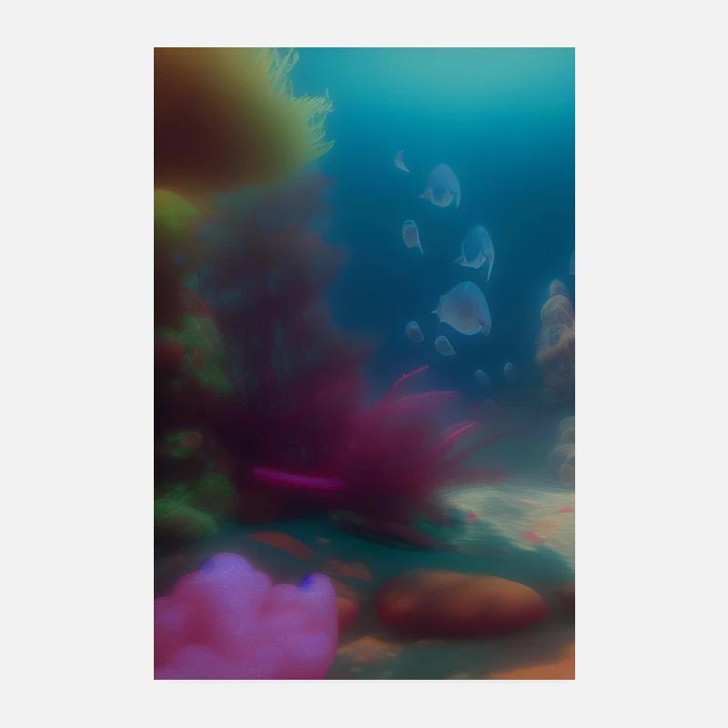 Underwater Poster 8" x 12" (20x30 cm)