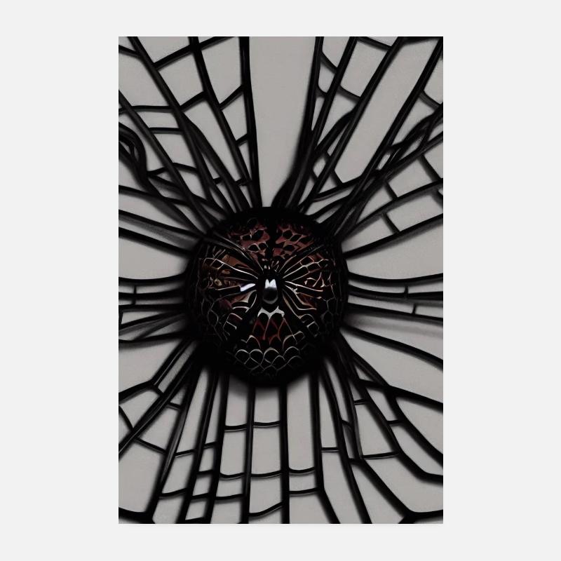 Abstrait - Poster 20 x 30 cm - blanc