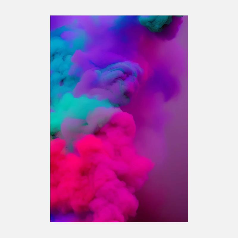Regenbogen - Poster 20x30 cm - Weiß