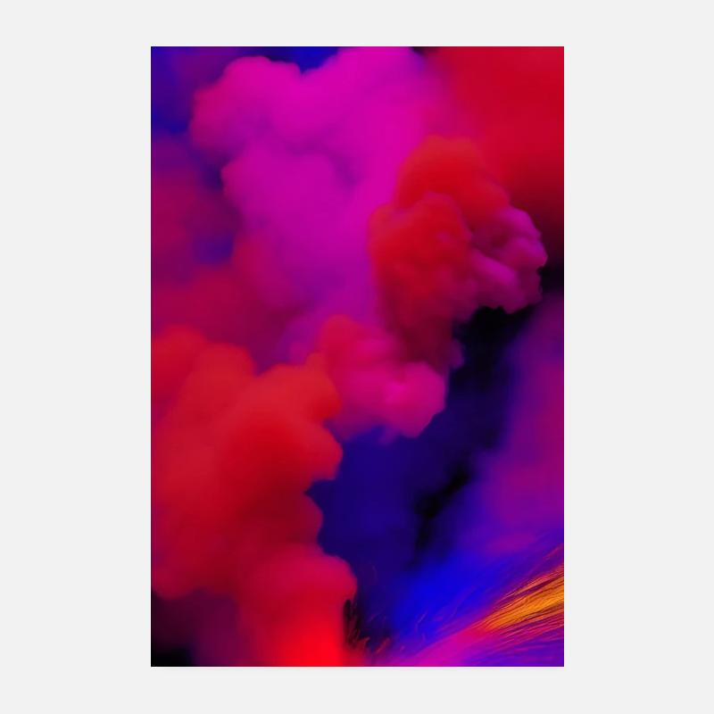 Regenbogen farben - Poster 20x30 cm - Weiß