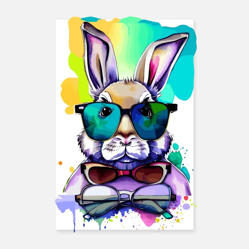 Dr. Easter Bunny Poster 8" x 12" (20x30 cm)