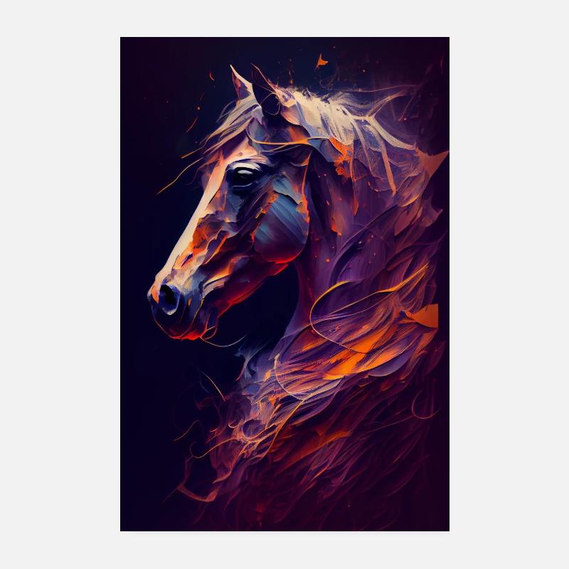 Chevaux Équitation Équitation Saut d’obstacles Poster 20 x 30 cm