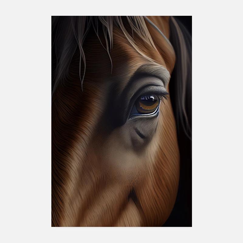 Chevaux Équitation Équitation Saut d’obstacles Poster 20 x 30 cm