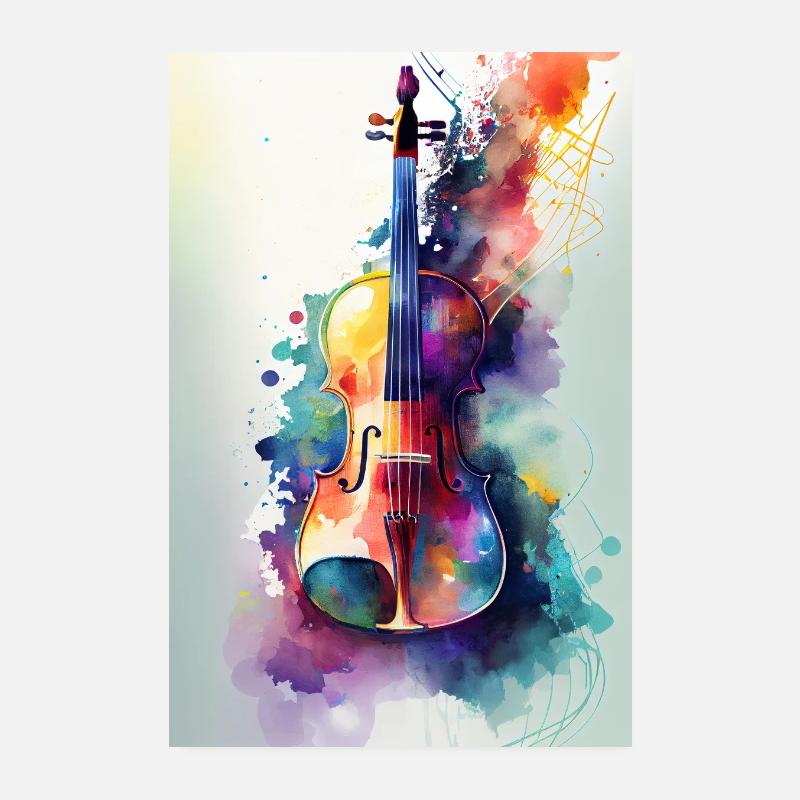 Violon Violon Instrument de violon Poster 20 x 30 cm